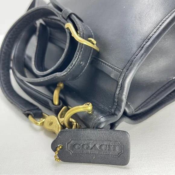 🛎️ Coach Willis Vintage Turnlock Crossbody Bag L2P-9927 in Black! - Picture 14 of 16